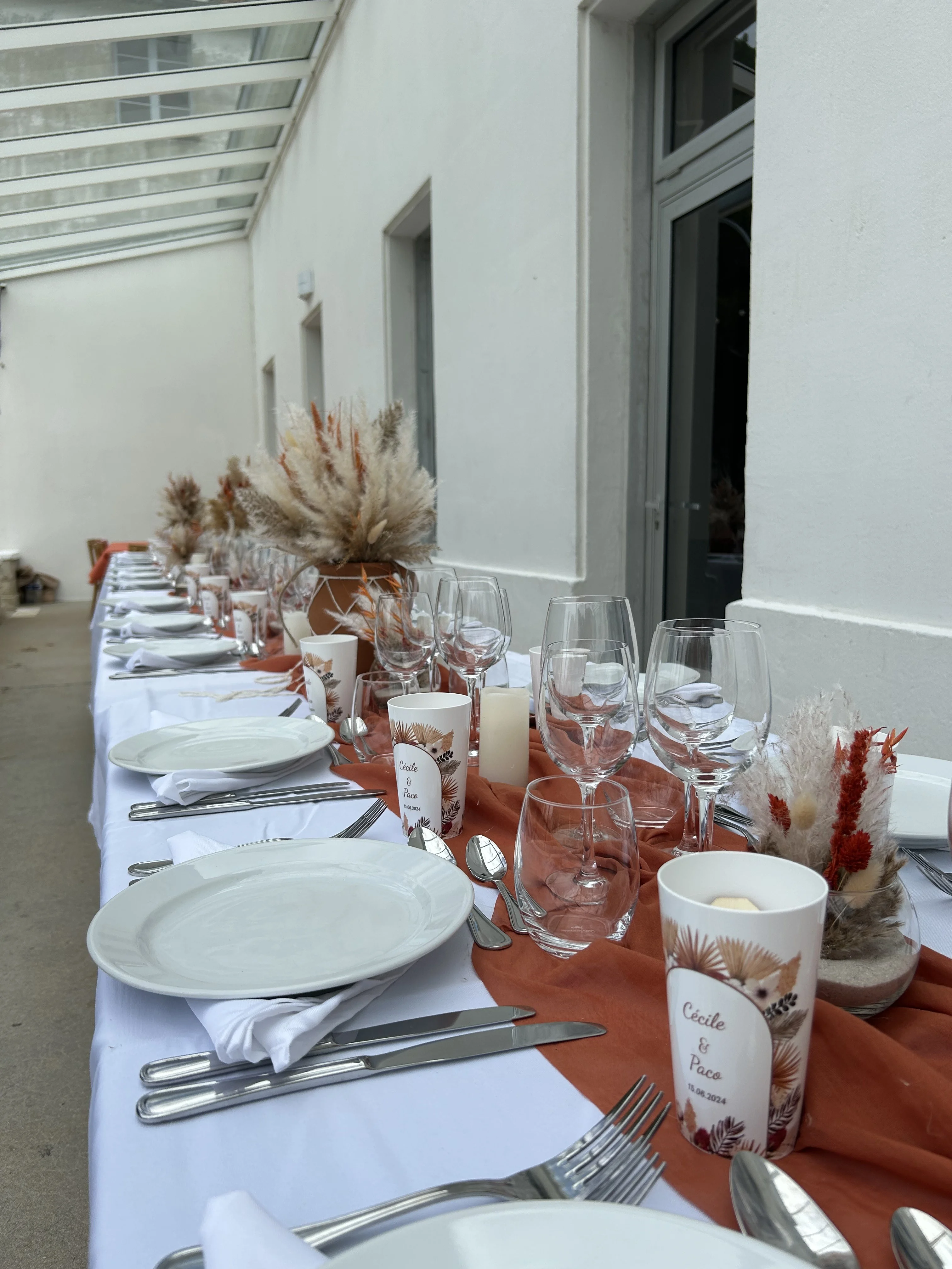 Table de réception 