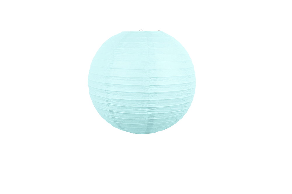 Boule papier 30cm aqua marine