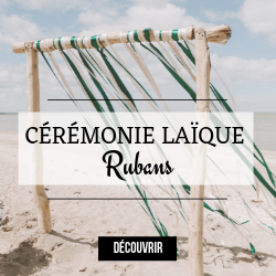 Ceremonie laique bois et ruban 1