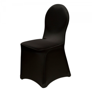Housses de chaises universelles noires 500x500