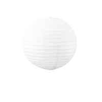 Lampion boule papier 30cm blanc