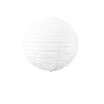 Lampion boule papier 30cm blanc