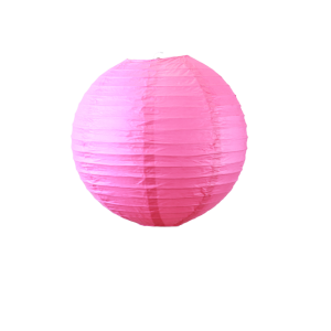 Lampion boule papier 30cm fuchsia