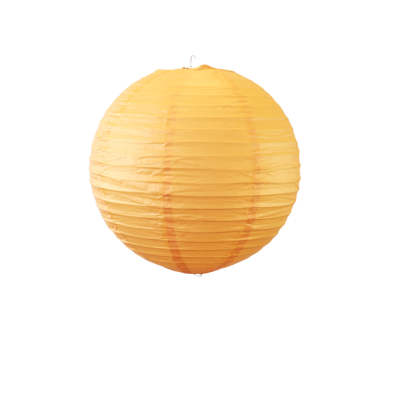 Lampion boule papier 30cm orange