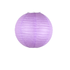 Lampion boule papier 30cm parme