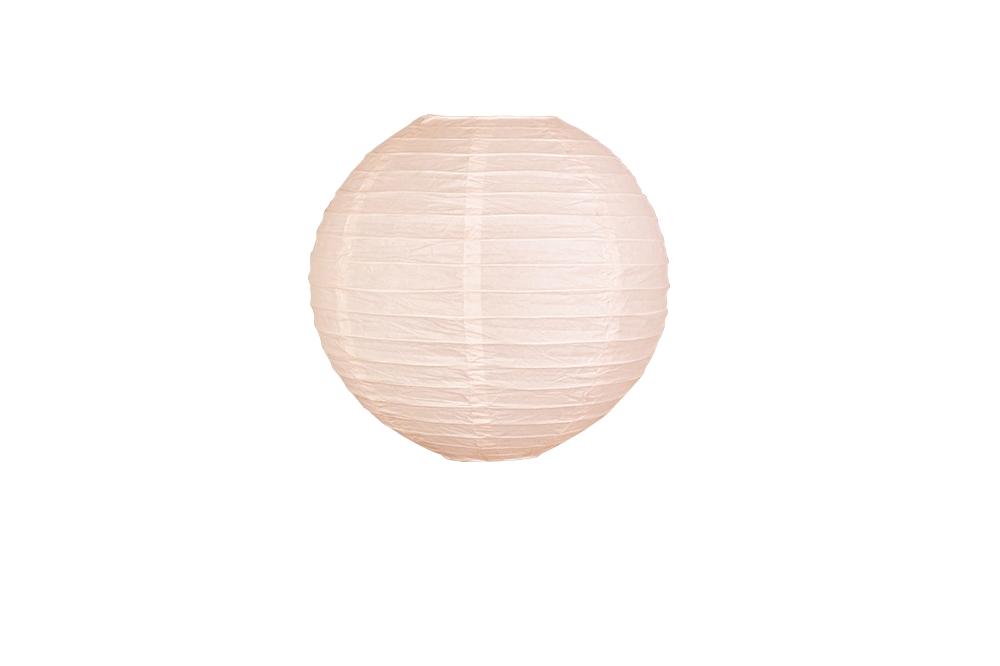 Lampion boule papier 30cm peche