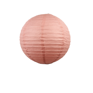 Lampion boule papier 30cm rose blush