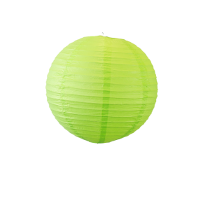 Lampion boule papier 30cm vert