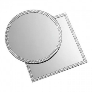 Miroir rond strass 30cm