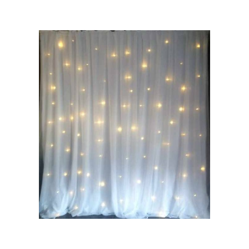 Rideaux lumineux blanc